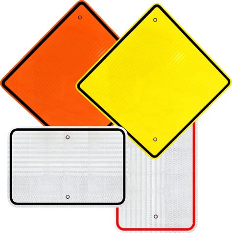 blank reflective metal signs